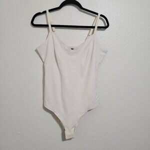 Pinsy Off White Hourglass Spaghetti Strap Bodysuit Shapewear Size XL